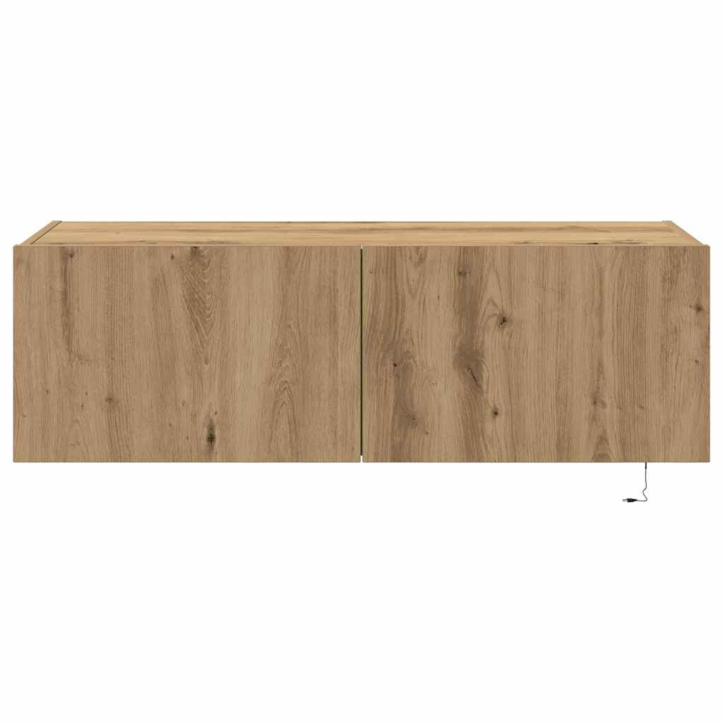 Tv Vägghylla Artisan Ek 100 X 35 X 31 Cm Konstruerat Trä