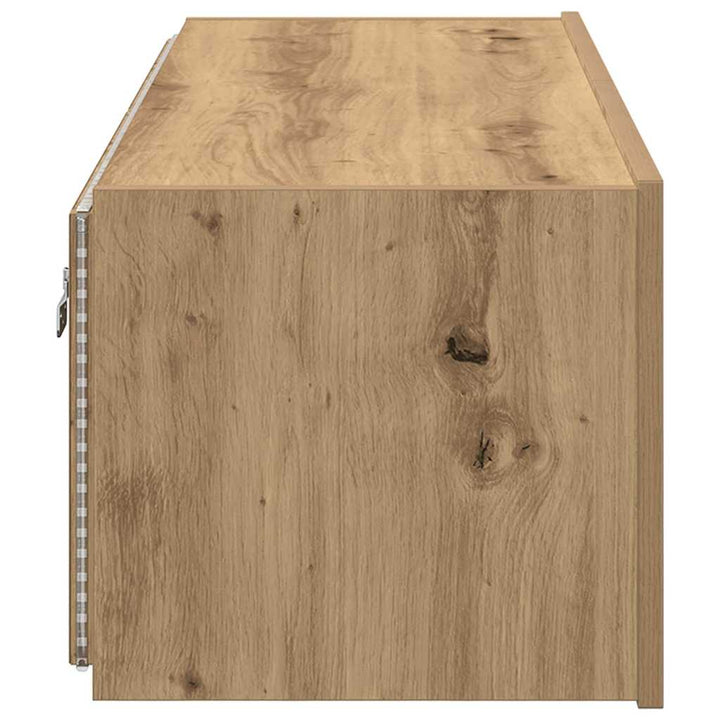 Tv Vägghylla Artisan Ek 100 X 35 X 31 Cm Konstruerat Trä
