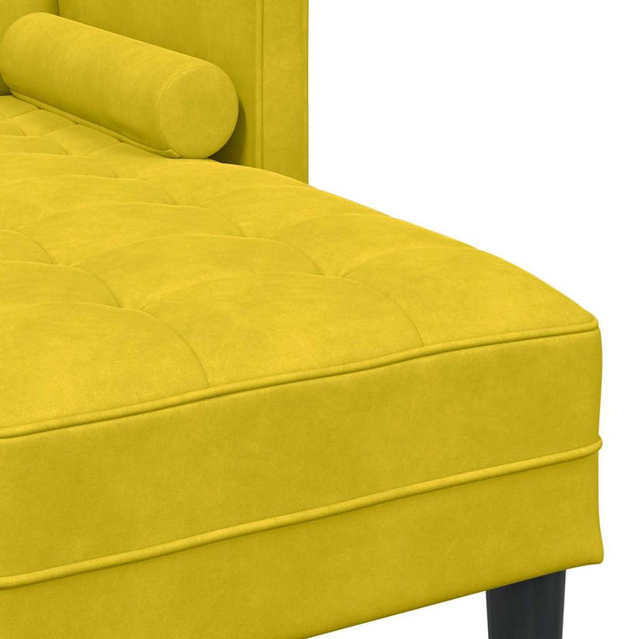Soffset Med Kudde Gul Polyester