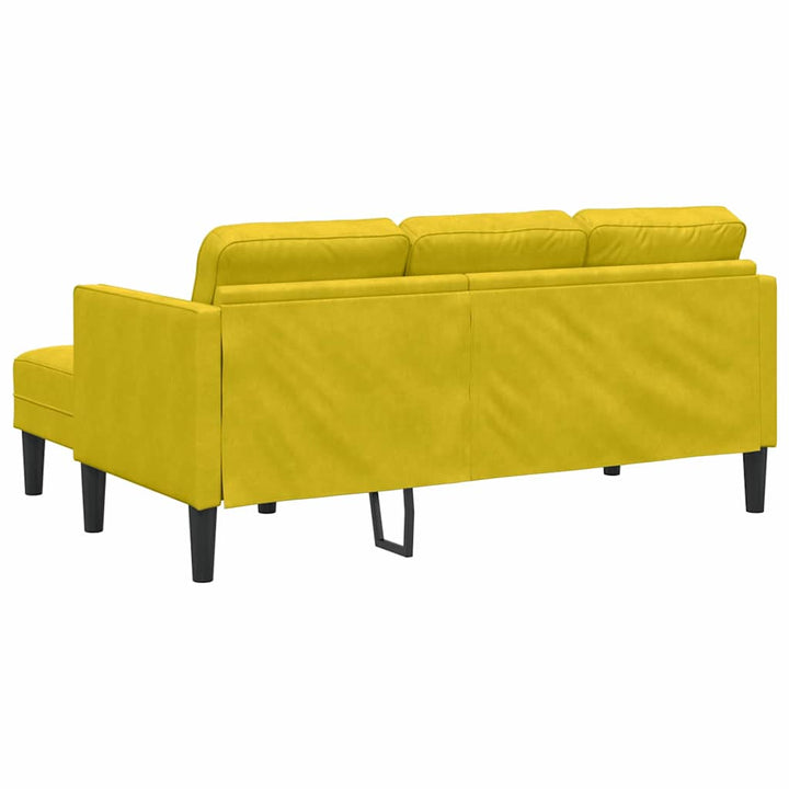 Soffset Med Kudde Gul Polyester