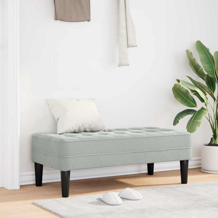 Bänk Med Kudde 113 X 57 X 39 Cm Sammet