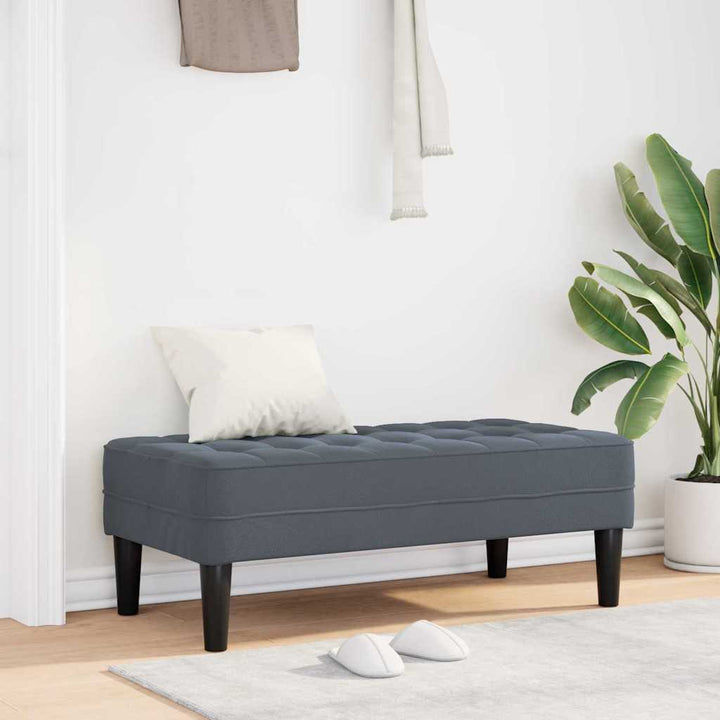 Bänk Med Kudde 113 X 57 X 39 Cm Sammet