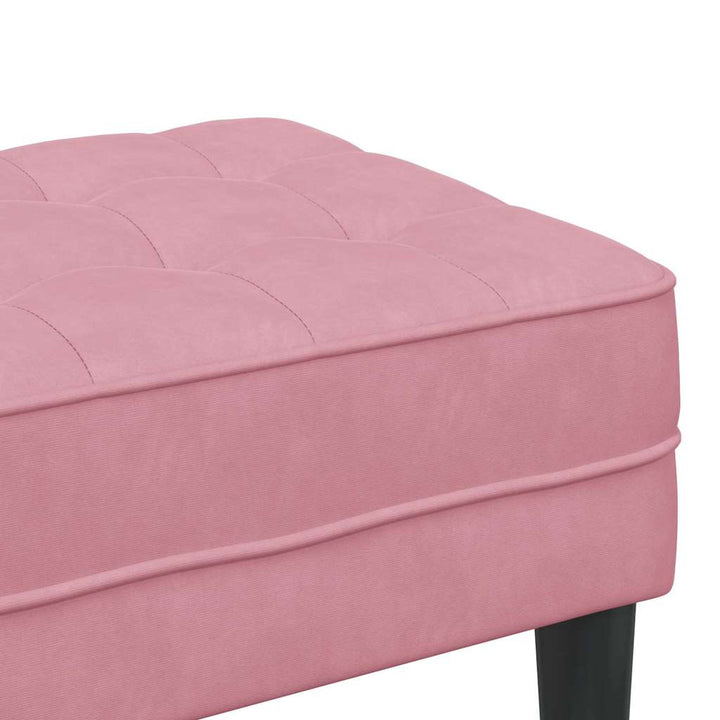 Bänk Med Kudde 113 X 57 X 39 Cm Sammet