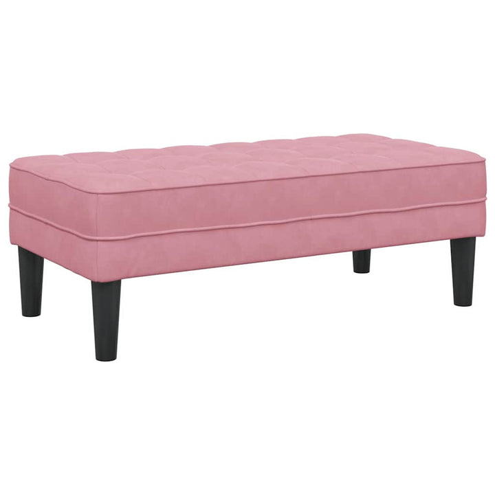Bänk Med Kudde 113 X 57 X 39 Cm Sammet