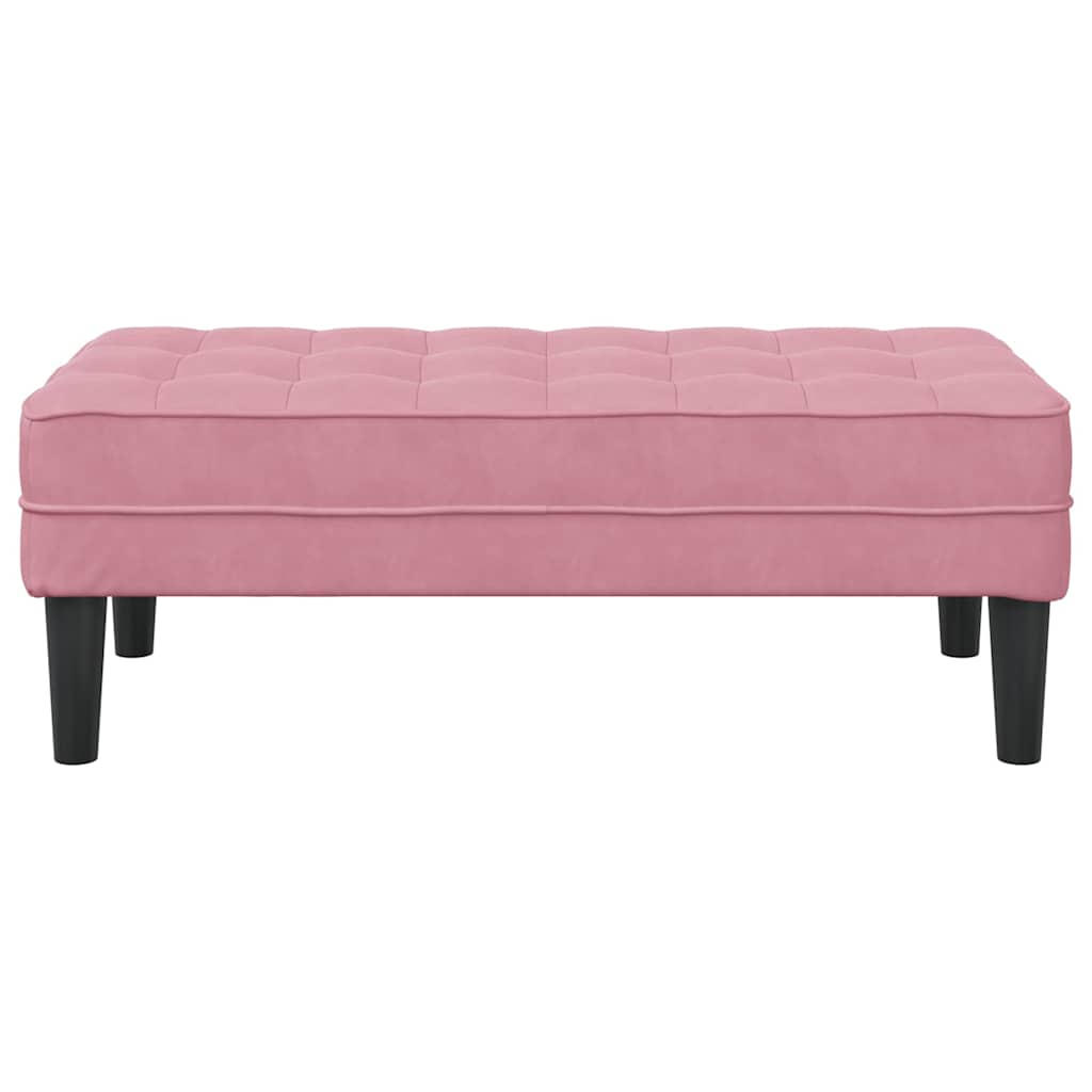 Bänk Med Kudde 113 X 57 X 39 Cm Sammet
