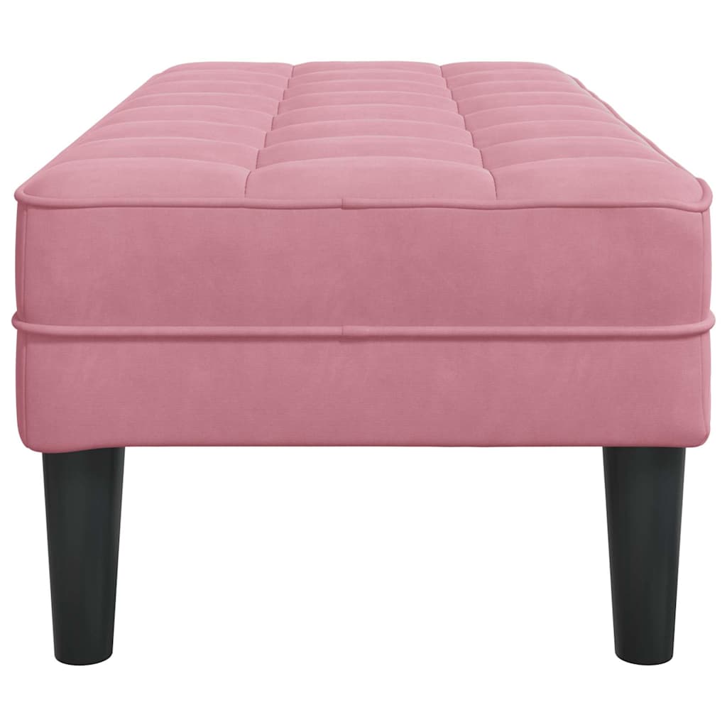 Bänk Med Kudde 113 X 57 X 39 Cm Sammet
