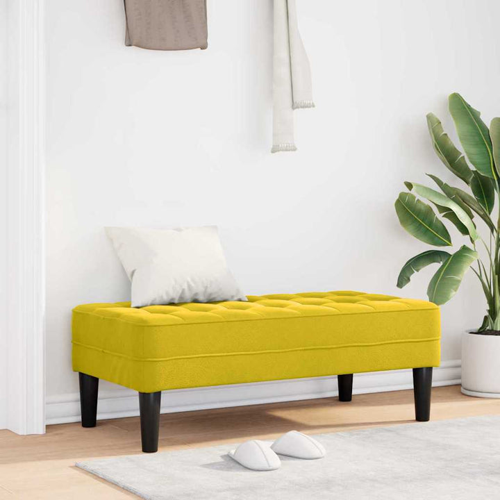 Bänk Med Kudde 113 X 57 X 39 Cm Sammet