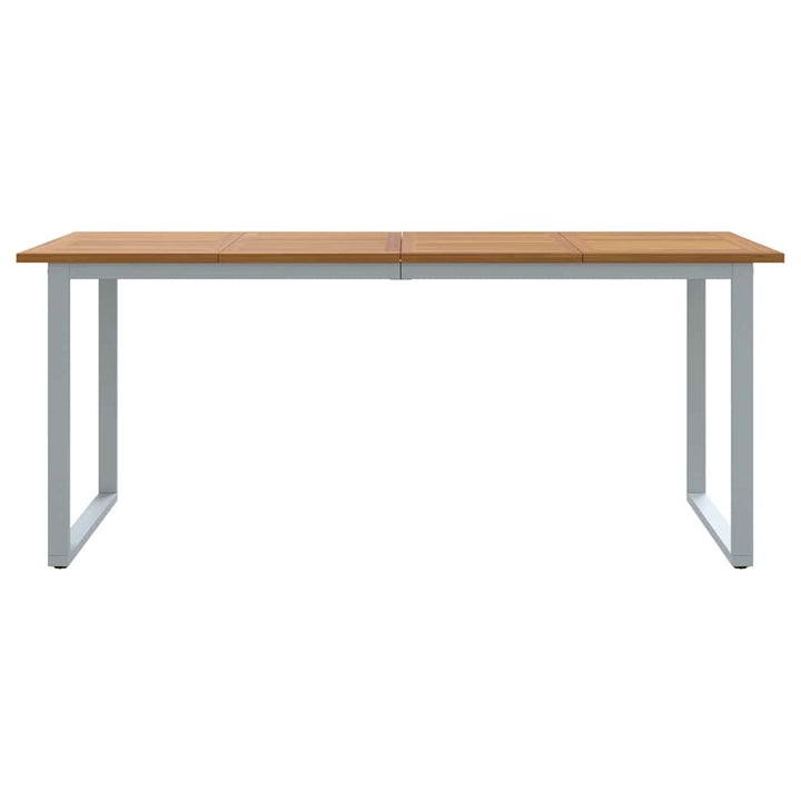 Trädgårdsbord Grå 180 X 90 X 75 Cm Massivt Akaciaträ