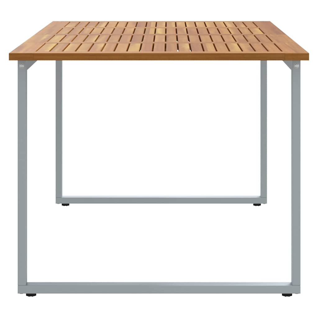 Trädgårdsbord Grå 180 X 90 X 75 Cm Massivt Akaciaträ