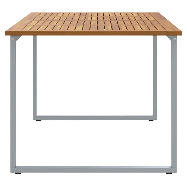 Trädgårdsbord Grå 180 X 90 X 75 Cm Massivt Akaciaträ