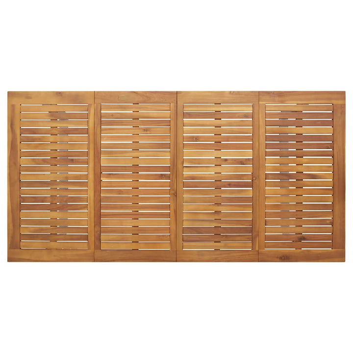 Trädgårdsbord Grå 180 X 90 X 75 Cm Massivt Akaciaträ