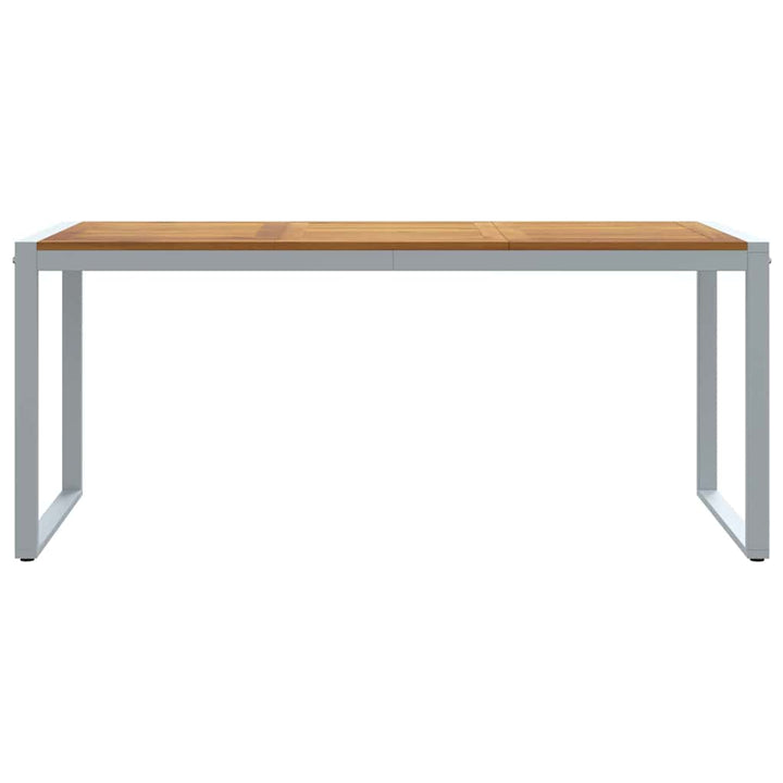 Trädgårdsbord Grå 180 X 90 X 75 Cm Massivt Akaciaträ