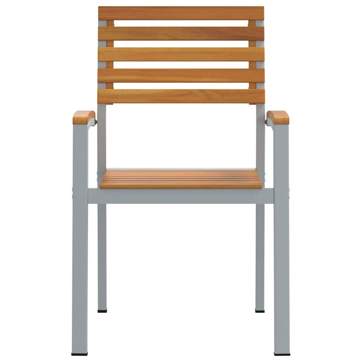 Trädgård Stol 4 Pcs Brun 56 X 57 X 87 Cm Massivt Akaciaträ