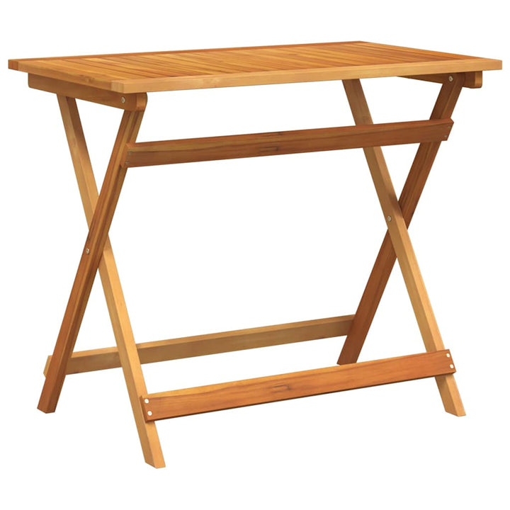 Trädgårdsbord Brun 90 X 55 X 75 Cm Massivt Akaciaträ