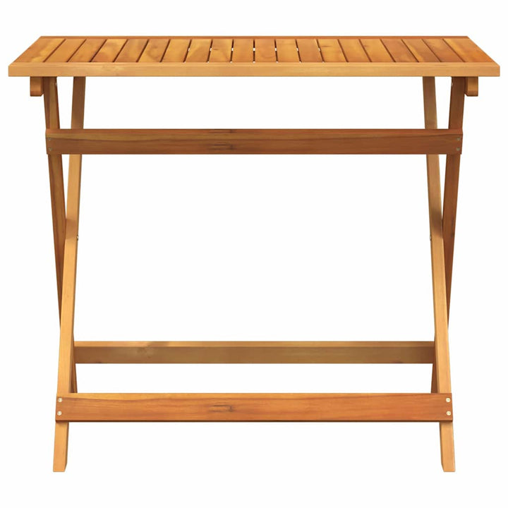 Trädgårdsbord Brun 90 X 55 X 75 Cm Massivt Akaciaträ