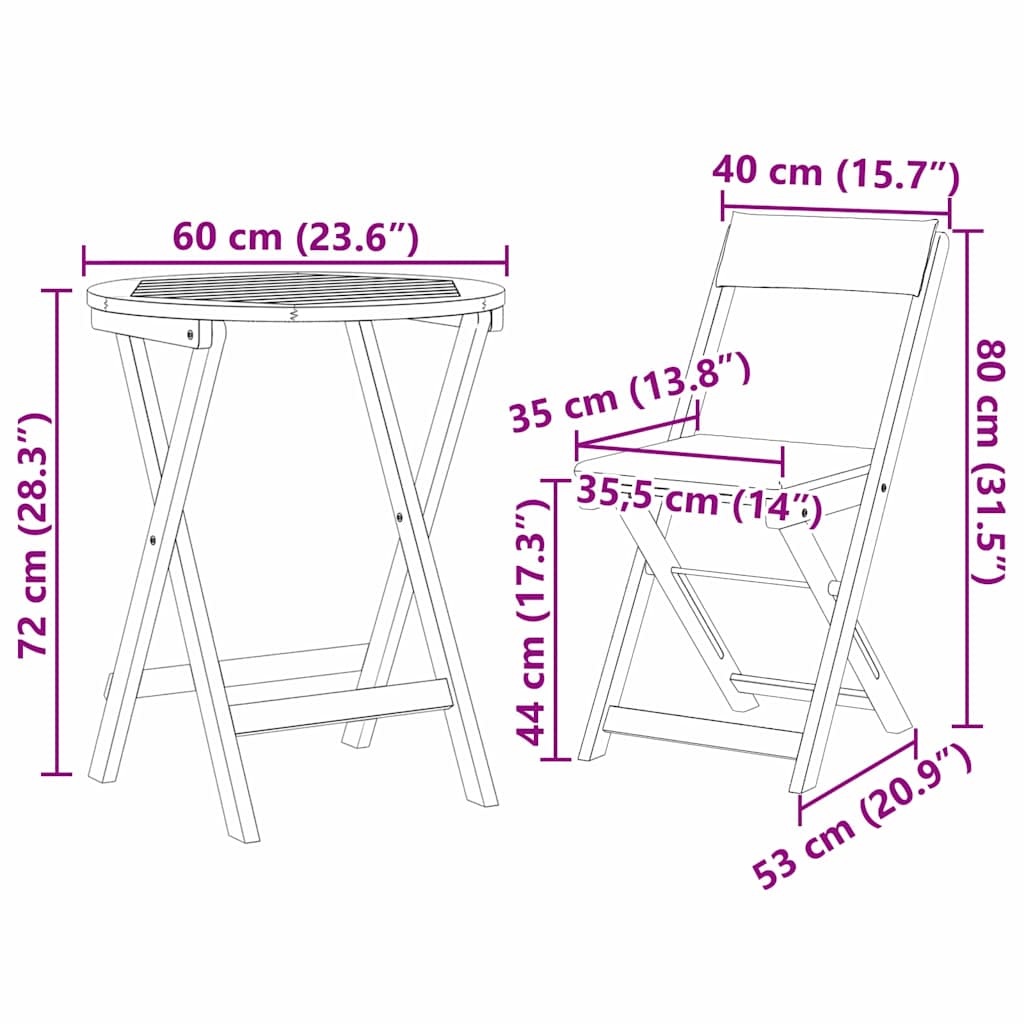 Trädgårdsmöbelset Med Kudde 3 Pcs Olivenatur Massivt Akaciaträ