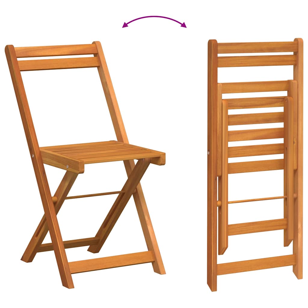 Trädgårdsmöbelset Med Kudde 3 Pcs Olivenatur Massivt Akaciaträ