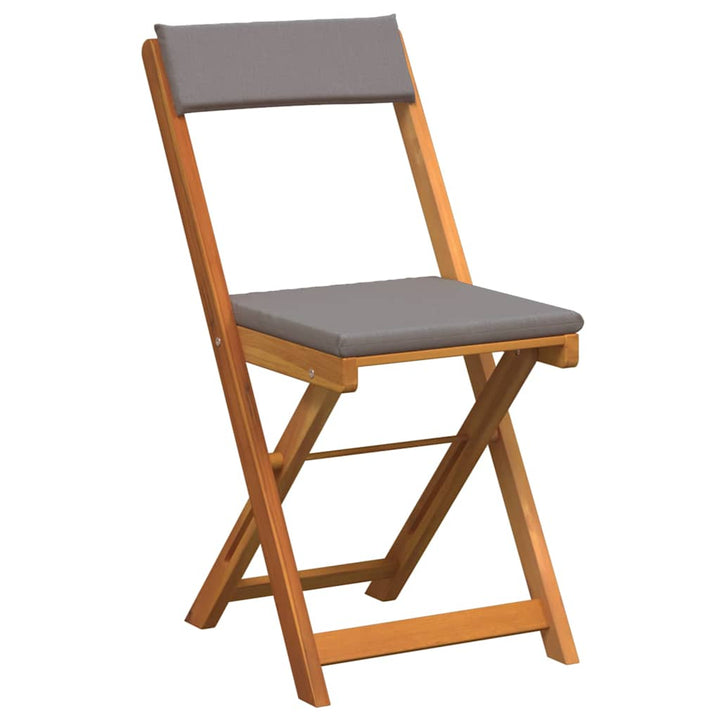 Trädgårdsmöbelset Med Kudde 3 Pcs Olivenatur Massivt Akaciaträ