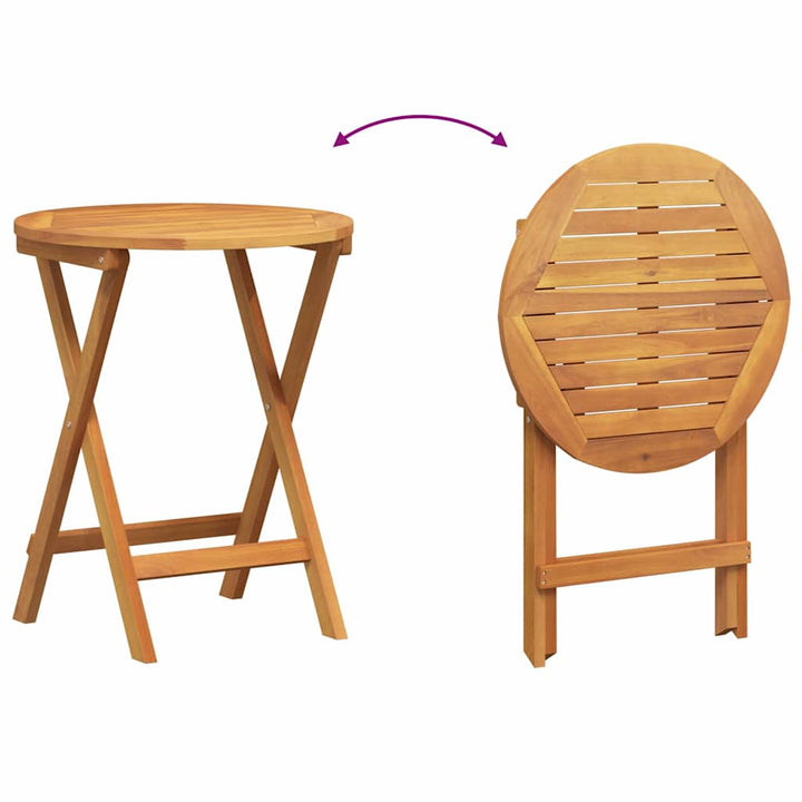 Trädgårdsmöbelset Med Kudde 3 Pcs Olivenatur Massivt Akaciaträ