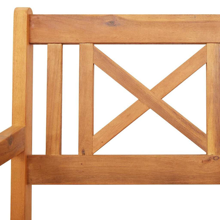 Utomhusbänk 2 Pcs Naturlig 56 X 55,5 X 90 Cm Massivt Akaciaträ