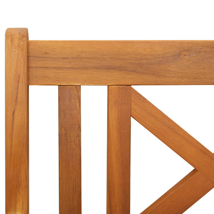 Utomhusbänk Naturlig 110 X 56 X 90 Cm Massivt Akaciaträ