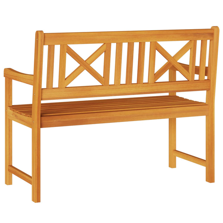 Utomhusbänk Naturlig 110 X 56 X 90 Cm Massivt Akaciaträ