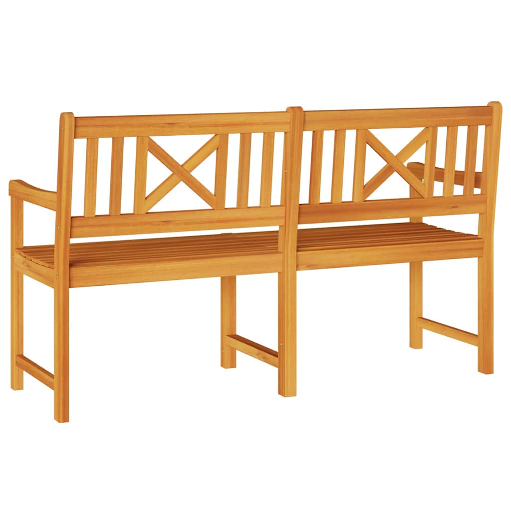 Utomhusbänk Naturlig 150 X 56 X 90 Cm Massivt Akaciaträ