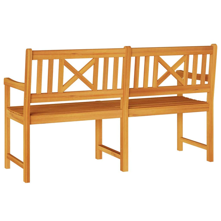 Utomhusbänk Naturlig 150 X 56 X 90 Cm Massivt Akaciaträ