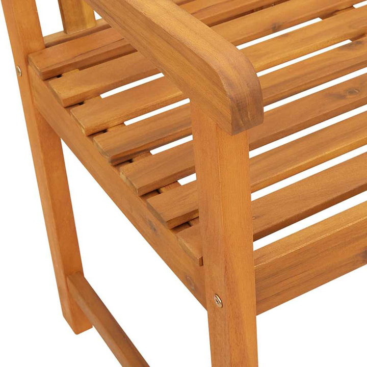 Utomhusbänk Naturlig 180 X 56 X 90 Cm Massivt Akaciaträ