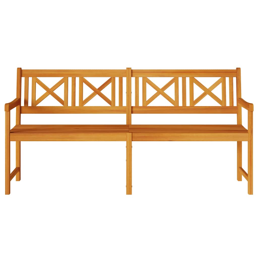 Utomhusbänk Naturlig 180 X 56 X 90 Cm Massivt Akaciaträ