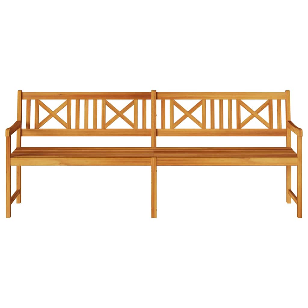 Utomhusbänk Naturlig 220 X 56 X 90 Cm Massivt Akaciaträ