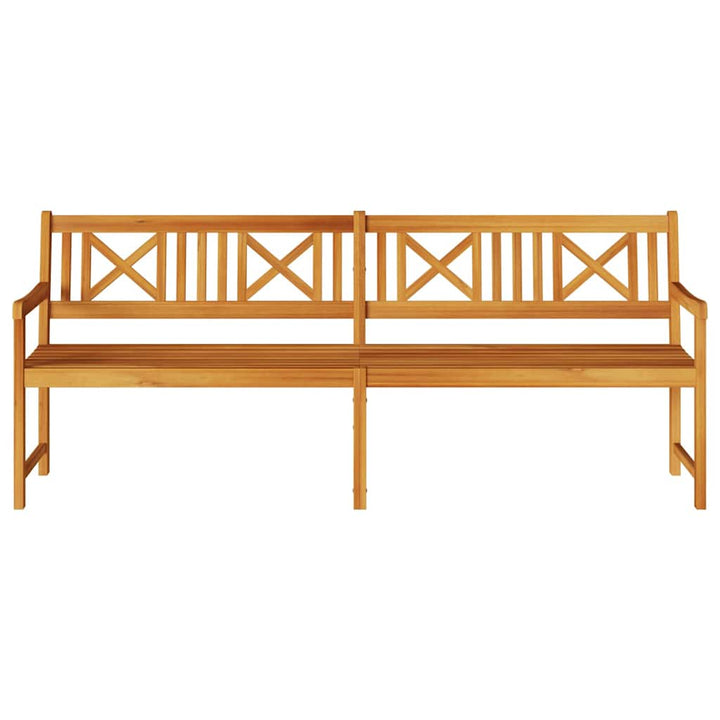 Utomhusbänk Naturlig 220 X 56 X 90 Cm Massivt Akaciaträ