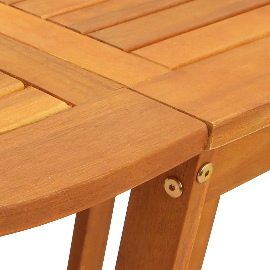 Trädgårdsbord 5 Pcs Brun Massivt Akaciaträ