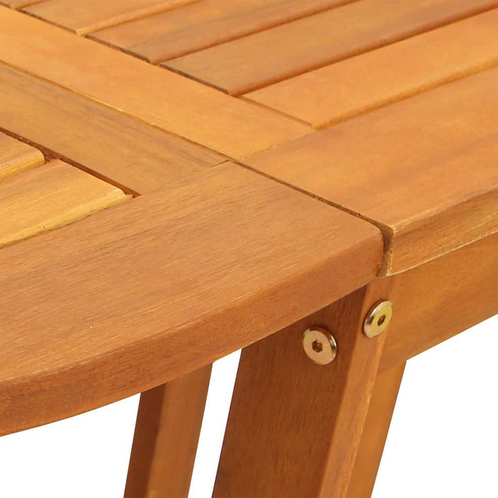 Trädgårdsbord 5 Pcs Brun Massivt Akaciaträ
