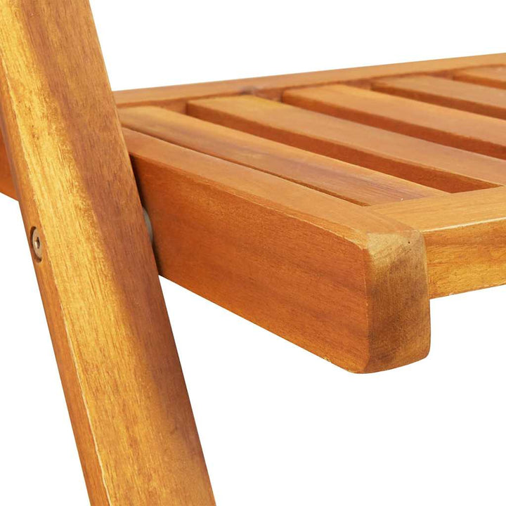 Trädgårdsbord 5 Pcs Brun Massivt Akaciaträ