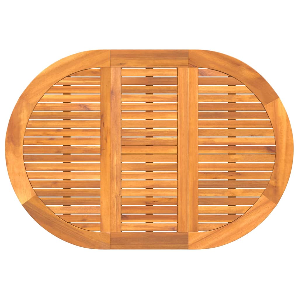Trädgårdsbord 5 Pcs Brun Massivt Akaciaträ