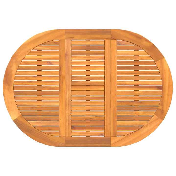 Trädgårdsbord 5 Pcs Brun Massivt Akaciaträ