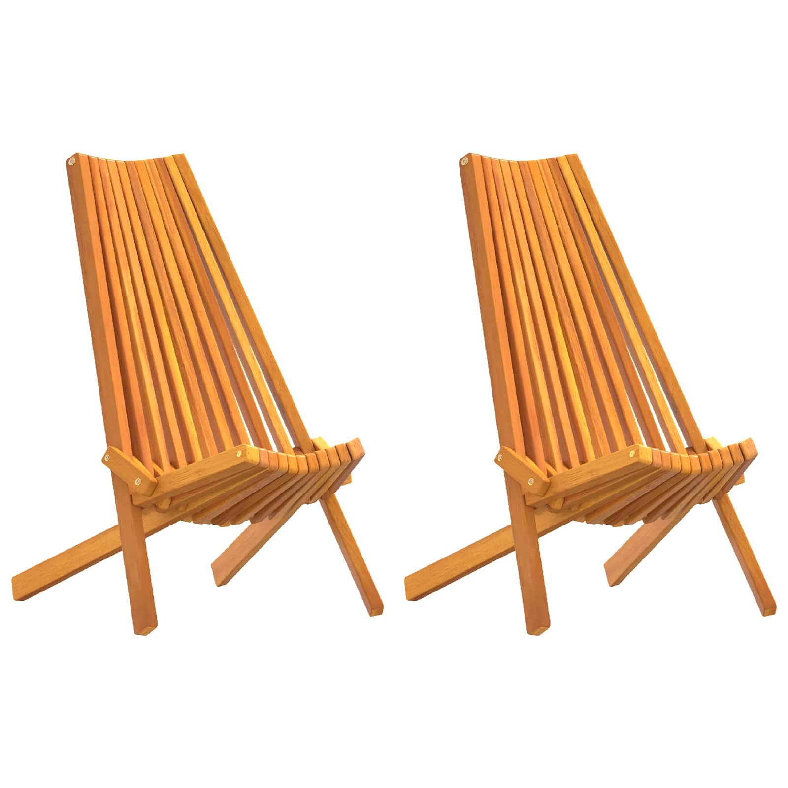 Stol 2 Pcs Brun 69 X 56 X 84 Cm Massivt Akaciaträ