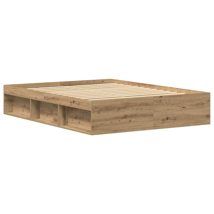 Sängram Utan Madrass 150X200Cm Konstruerat Trä