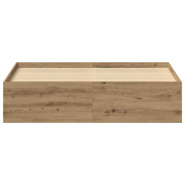 Sängram Utan Madrass 150X200Cm Konstruerat Trä
