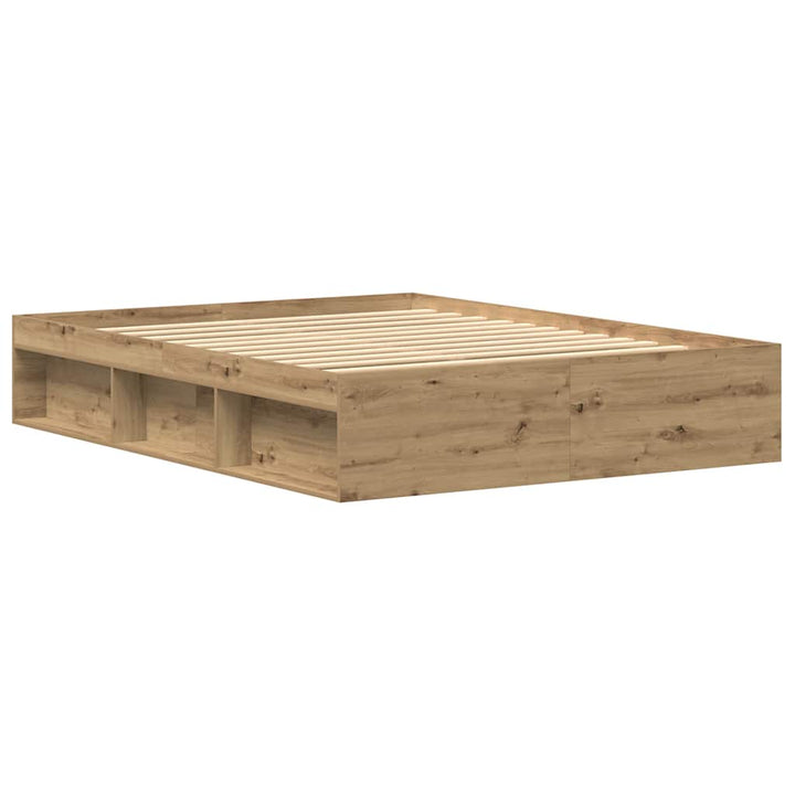 Sängram Utan Madrass 150X200Cm Konstruerat Trä