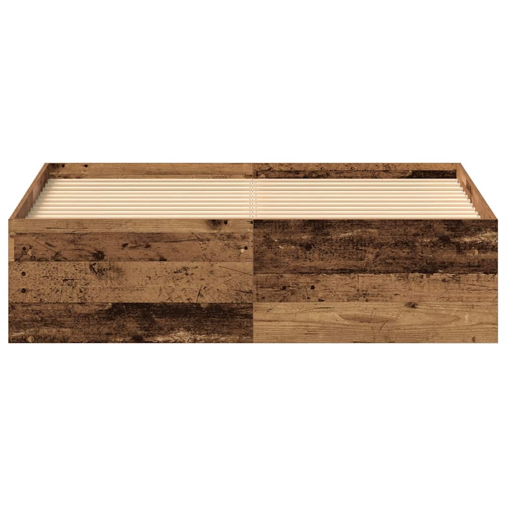 Sängram Utan Madrass 135X190Cm Konstruerat Trä