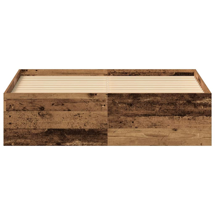 Sängram Utan Madrass 135X190Cm Konstruerat Trä