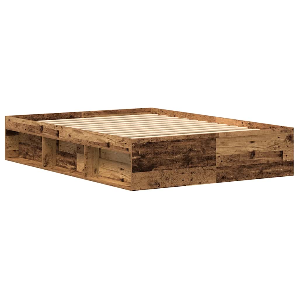 Sängram Utan Madrass 135X190Cm Konstruerat Trä