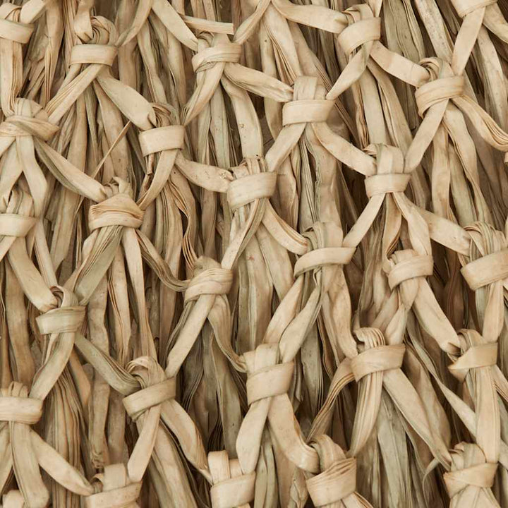 Tiki Paraply Med Bananblad Bambu