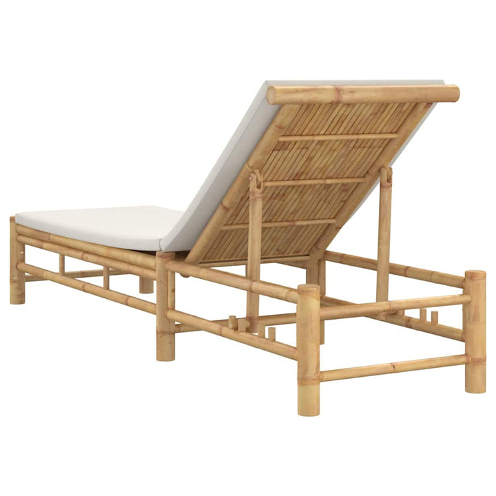 Solsäng Med Dynor 55X199X30 Cm Bambu