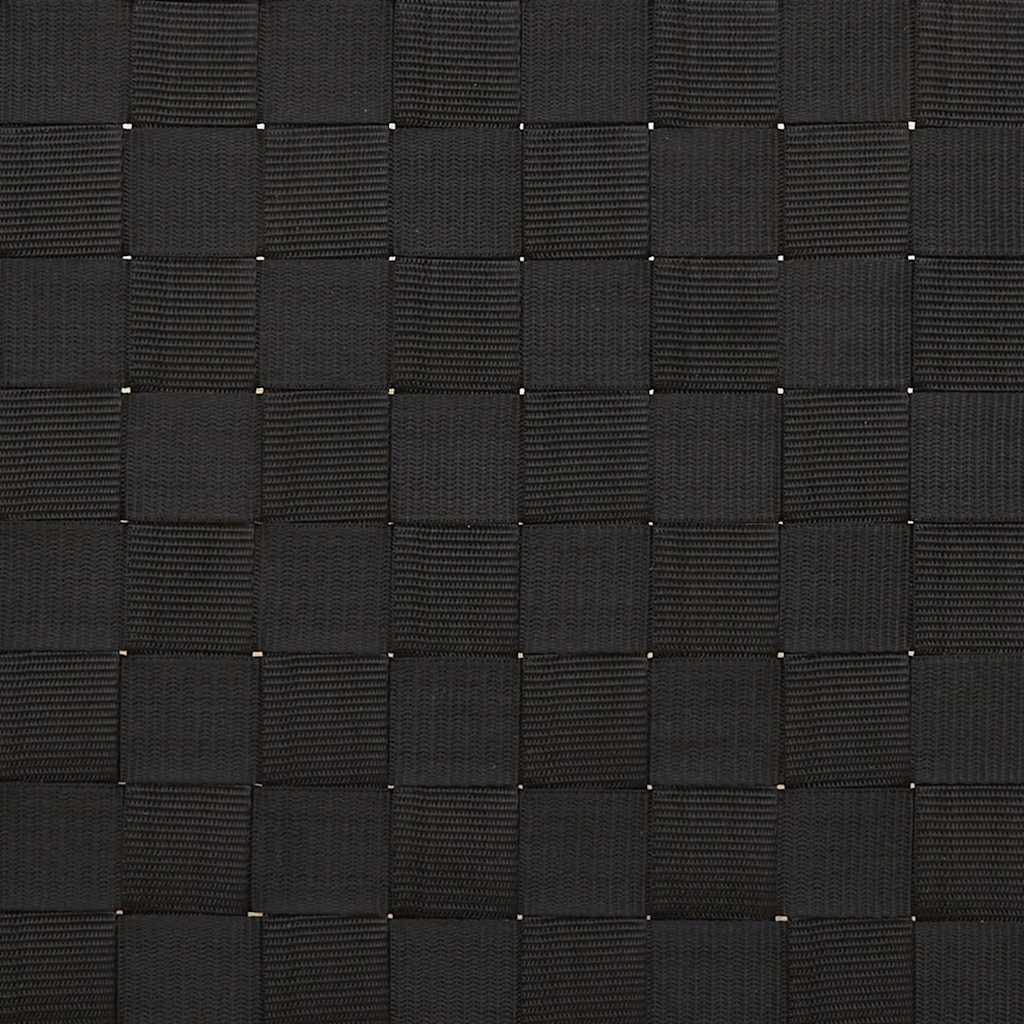Solsäng Med Svart Vävd Rem 55X200X30 Cm Bambu