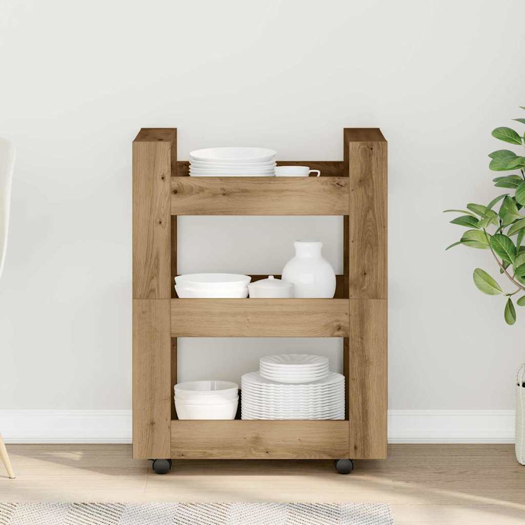 Köksvagn Artisan Ek 60 X 45 X 80 Cm Konstruerat Trä