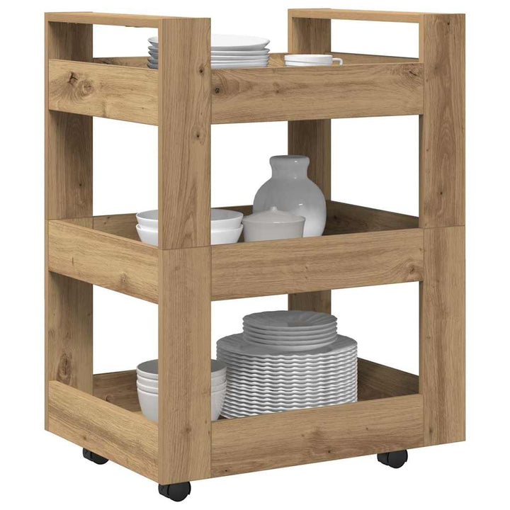 Köksvagn Artisan Ek 60 X 45 X 80 Cm Konstruerat Trä