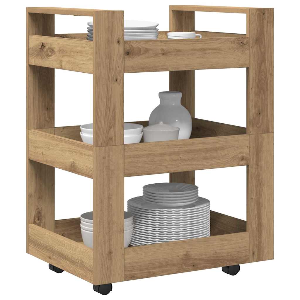 Köksvagn Artisan Ek 60 X 45 X 80 Cm Konstruerat Trä